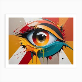 Abstract Eye Painting 2 Art Print