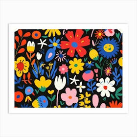 Floral Pattern 3 Art Print