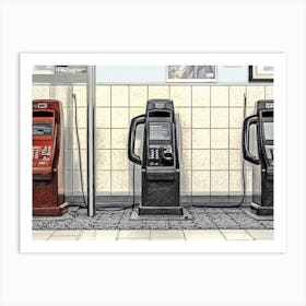 Payphones Art Print