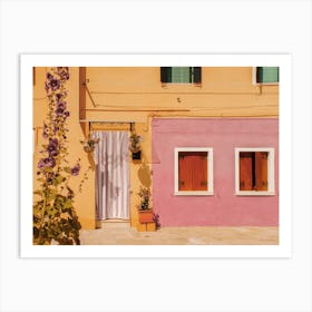 Lovely Burano House, Italy Art Print