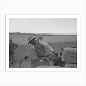 Untitled Photo, Possibly Related To Mormon Farmer Working On Fsa (Farm Security Administration) Cooperative 2 Art Print