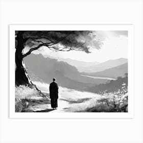 Buddhist Monk Art Print