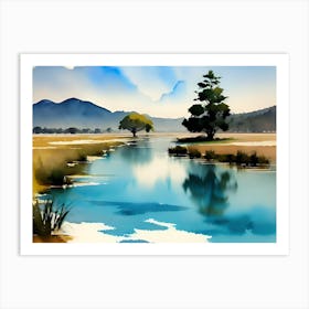 Landscape Painting 2 Art Print