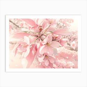 Pink Flowers Art Print