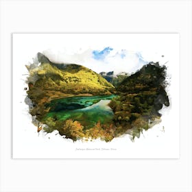 Jiuzhaigou National Park, Sichuan, China Art Print