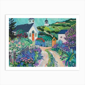 California Cottage Art Print