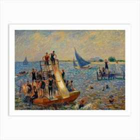 The Raft, William Glackens Art Print