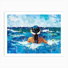 Swimming Woman 5 Art Print