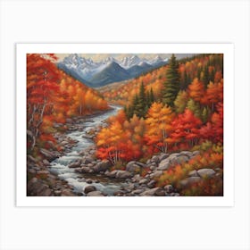 Autumn In The Mountains Art Print