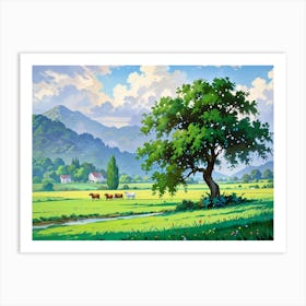 Landscape Painting 42 Art Print