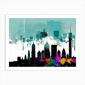 New York City Skyline 82 Art Print