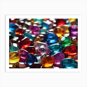 Colorful Gems 2 Art Print