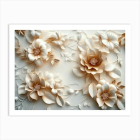 Paper Flowers 78 Art Print