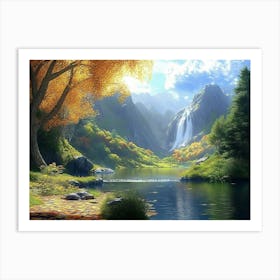 Waterfall 1 Art Print