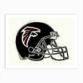 Atlanta Falcons Helmet Art Print