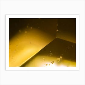 Yellow Gem Under The Microscope Art Print