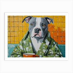 Pitbull Spa Day 7 Art Print