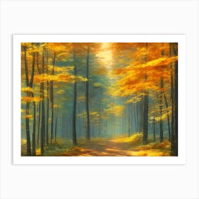 Autumn Forest 28 Art Print