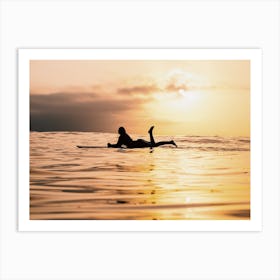 Sunset Surf Art Print