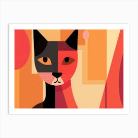 Abstract Cat 11 Art Print