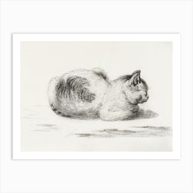 Reclining Cat, Jean Bernard Art Print