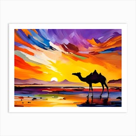 Desert lsndscape Art Print