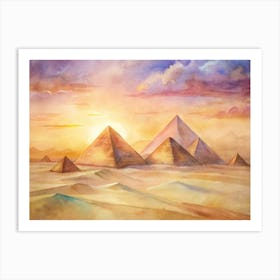 Egyptian Pyramids Art Print