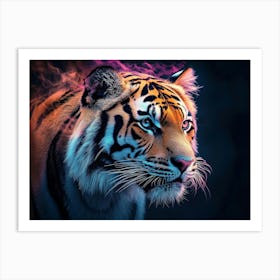 Tiger Animal Abstract 9 Art Print