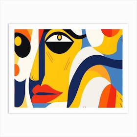 Abstract Portrait Of A Woman 4 Art Print