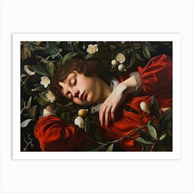 Contemporary Artwork Inspired By Caravaggio 2 Art Print