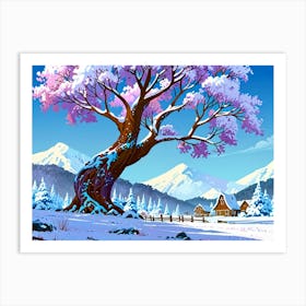 Winter Scene 1 Art Print