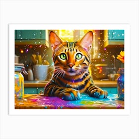 Bengal Cat Art Print