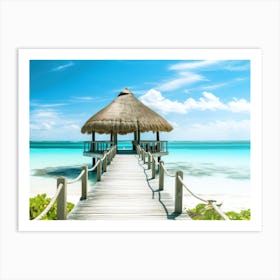 Beach Hut Art Print