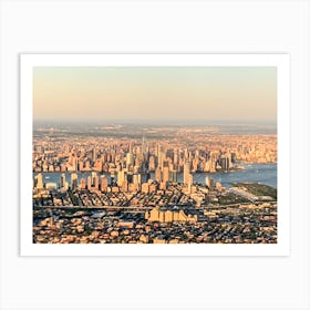 Aerial View Of New York City Art Print