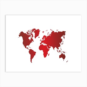 World Map 29 Art Print