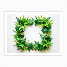 Fern Wreath 3 Art Print