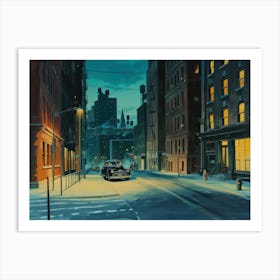 Contemporary Artwork Inspired By Edward Hopper 5 Art Print