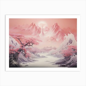 Asian Pink Art Print