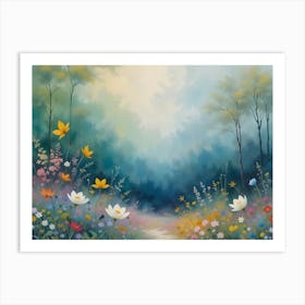 Flowers In The Meadow 4 Art Print