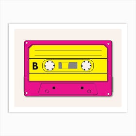 Pink Cassette Art Print