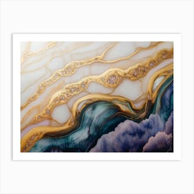 Abstract Marble 9 Art Print