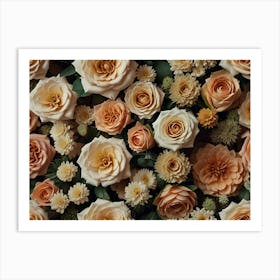 Wallpaper Roses 1 Art Print