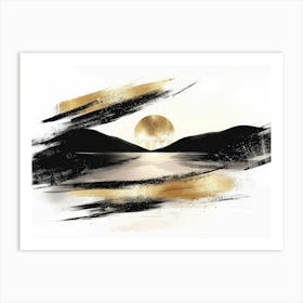 Sunset In The Mountains 95 Art Print