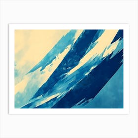 Blue Wave 7 Art Print