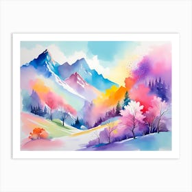 Mountain landscapes 9 Art Print