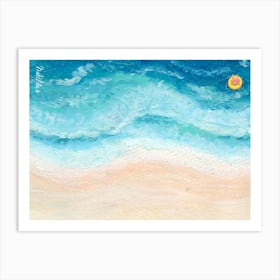 Beach Painting Art Print