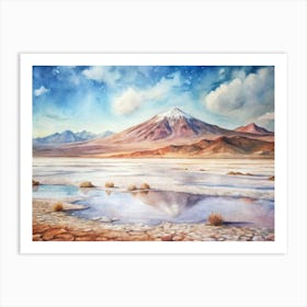 Salt Flats Art Print