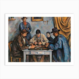 The Card Players (ca. 1890–1892), Paul Cézanne Art Print