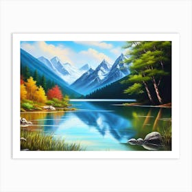 Mountain Landscape Painting 10 Art Print