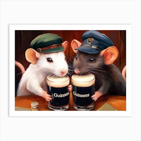 Guinness Rat 1 Art Print